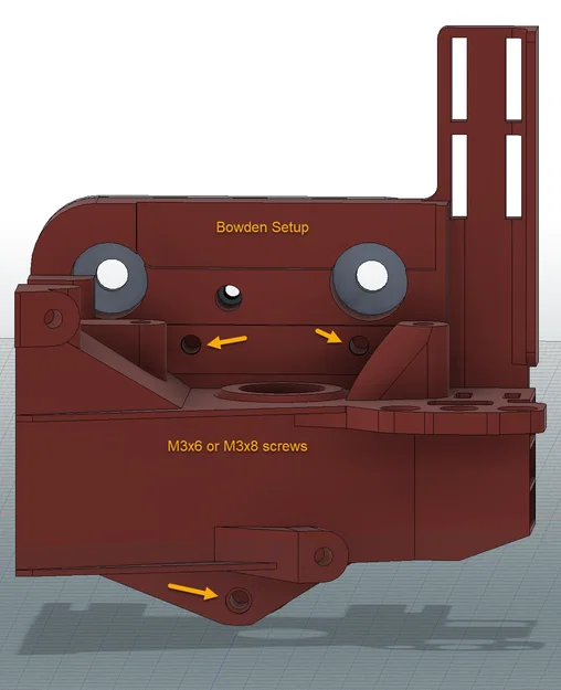 Ngàm DanAnd cho E3D Revo Micro + Sherpa Mini: Ender3/CR10/Sunlu S8, Bowden/Direct - Image 10