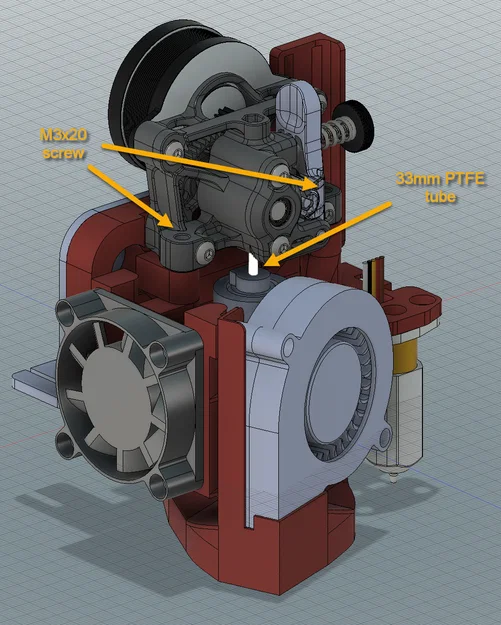 Ngàm DanAnd cho E3D Revo Micro + Sherpa Mini: Ender3/CR10/Sunlu S8, Bowden/Direct - Image 13