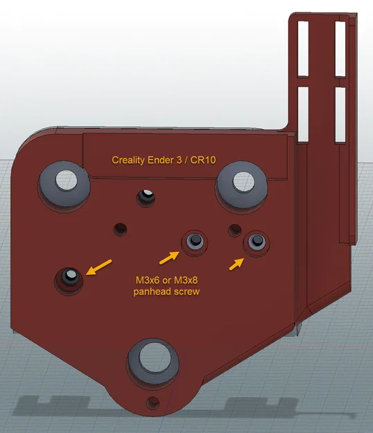 Ngàm DanAnd cho E3D Revo Micro + Sherpa Mini: Ender3/CR10/Sunlu S8, Bowden/Direct - Image 14