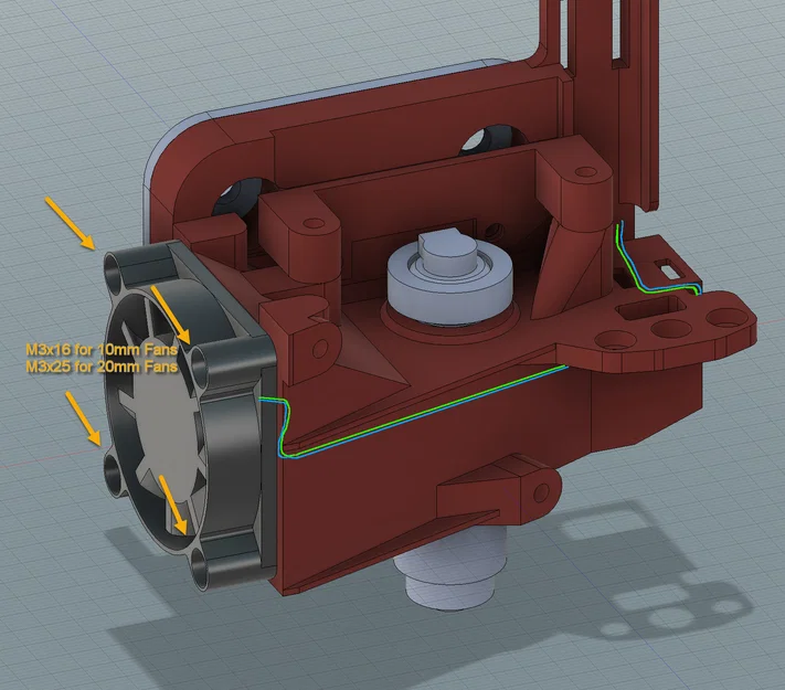 Ngàm DanAnd cho E3D Revo Micro + Sherpa Mini: Ender3/CR10/Sunlu S8, Bowden/Direct - Image 16