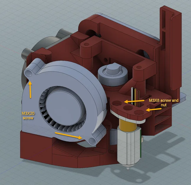 Ngàm DanAnd cho E3D Revo Micro + Sherpa Mini: Ender3/CR10/Sunlu S8, Bowden/Direct - Image 17