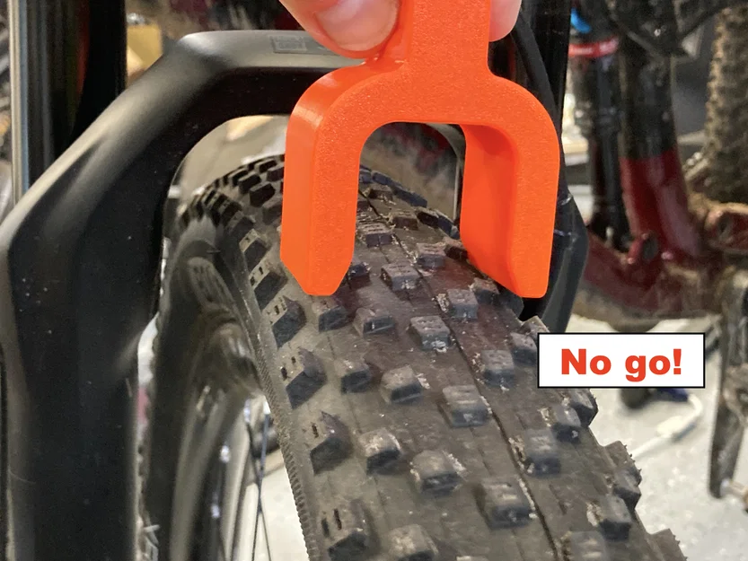 Thước đo bề ngang lốp Cyclocross (Cyclocross tire width gauge) - Image 3