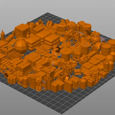 Bộ sưu tập mô hình linh kiện game Satisfactory cho in 3D