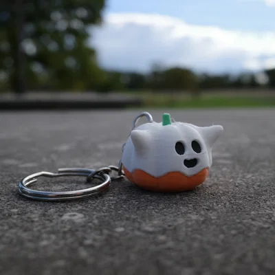 Móc khóa ma bí ngô mini 3D siêu đáng yêu cho dịp Halloween