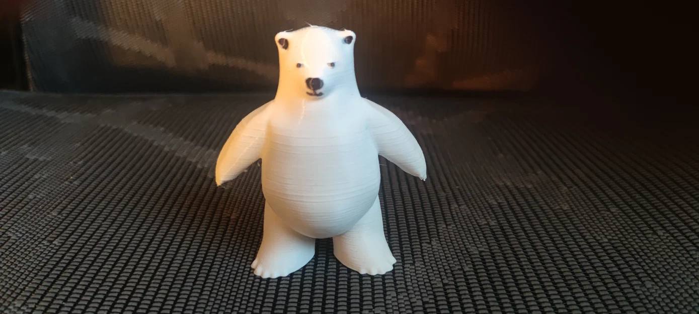 Mô hình gấu Bắc Cực 3D (Polar Bear) đáng yêu - File in 3D chất lượng - Image 1