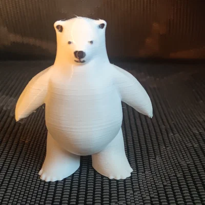 Mô hình gấu Bắc Cực 3D (Polar Bear) đáng yêu - File in 3D chất lượng