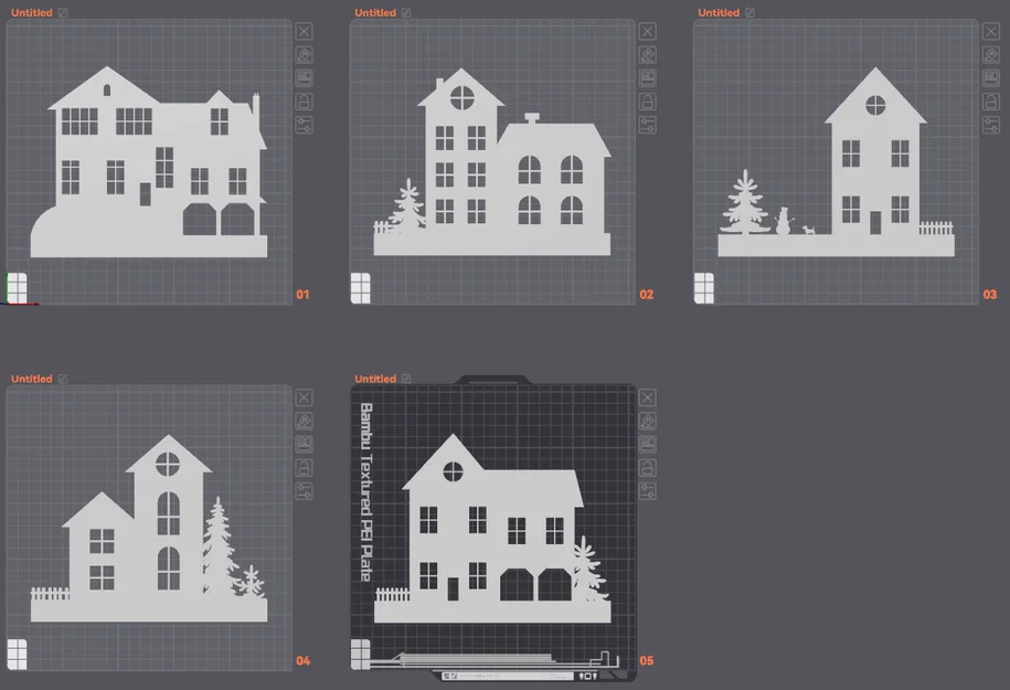 Mô hình 3D trang trí cửa sổ mùa đông - Winter Window Decoration - Image 1