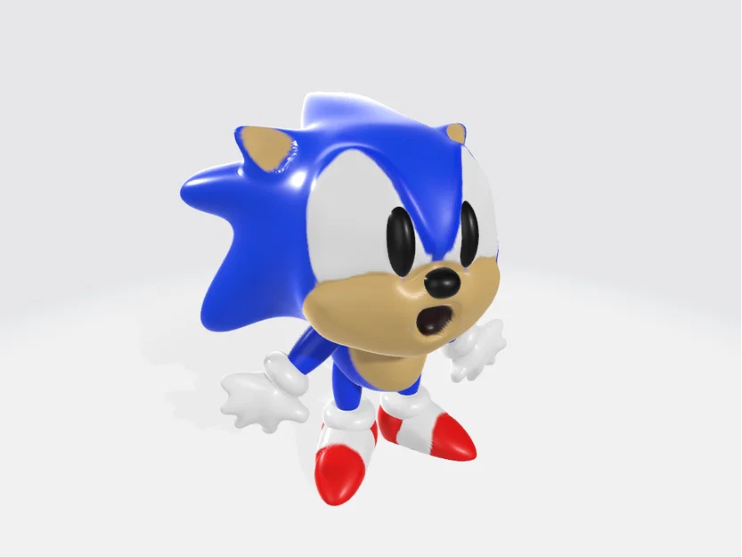 Mô hình 3D chú nhím Sonic đáng yêu dành cho người hâm mộ - Image 2
