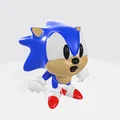 Mô hình 3D chú nhím Sonic đáng yêu dành cho người hâm mộ - Thumbnail 2