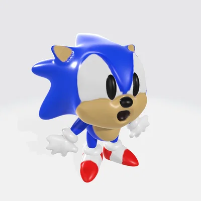 Mô hình 3D chú nhím Sonic đáng yêu dành cho người hâm mộ