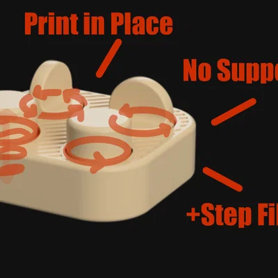 Mô hình đồ chơi xả stress 4-in-1 Fidget in 3D không cần support