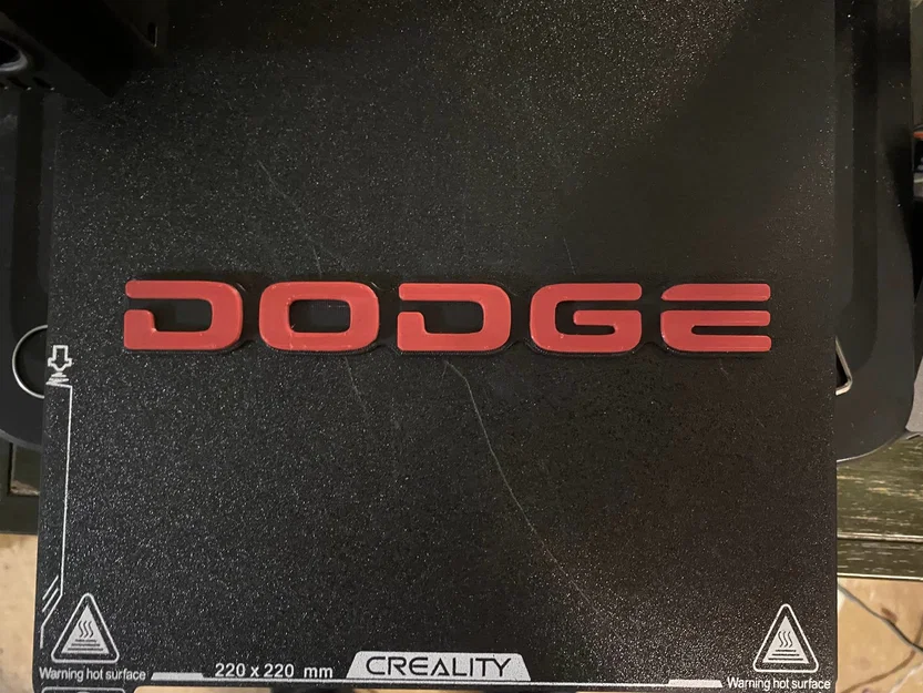 Mô hình logo Dodge in 3D trang trí cực đẹp cho người mê xe - Image 1