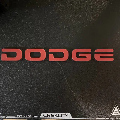 Mô hình logo Dodge in 3D trang trí cực đẹp cho người mê xe