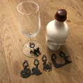Phụ kiện trang trí ly rượu chủ đề Halloween in 3D độc đáo - Thumbnail 1