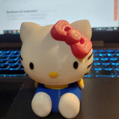 Mô hình 3D Hello Kitty dễ thương, lắp ghép đơn giản