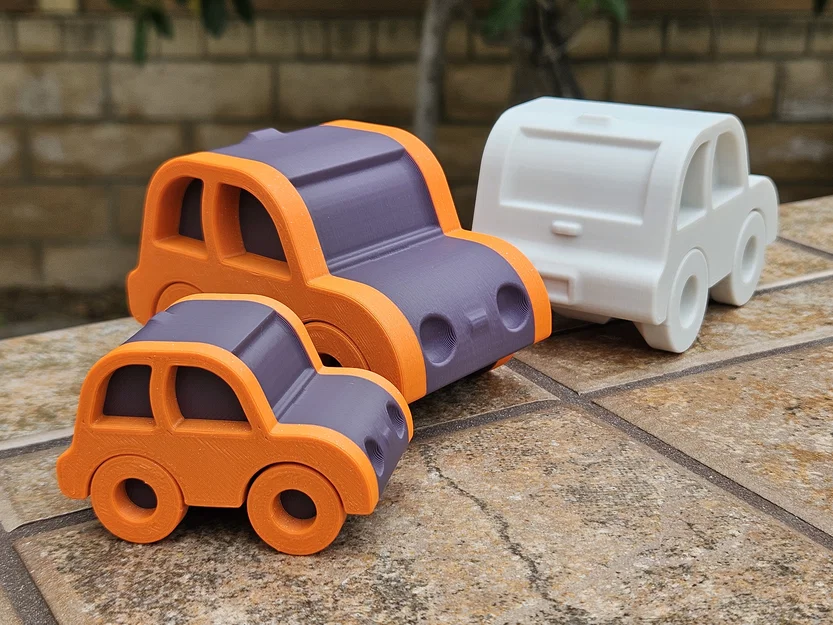 City Car – Xe đô thị dễ thương in nghiêng không cần supports - Image 1