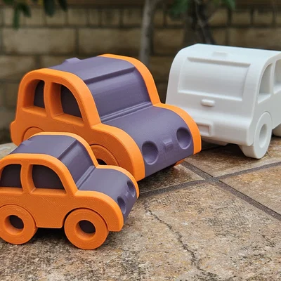 City Car – Xe đô thị dễ thương in nghiêng không cần supports