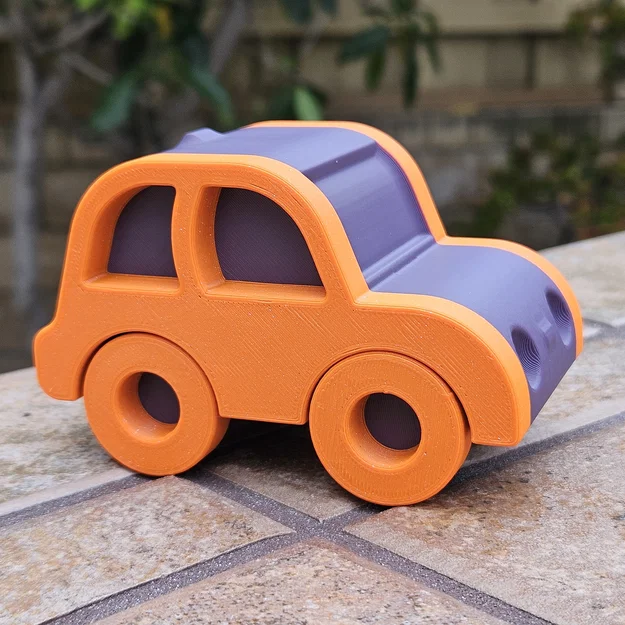 City Car – Xe đô thị dễ thương in nghiêng không cần supports - Image 2