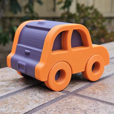 City Car – Xe đô thị dễ thương in nghiêng không cần supports