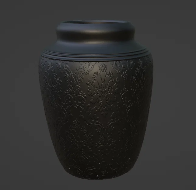 Bình Hoa Dạng Bình Gốm Gothic (Supportless) - Image 1