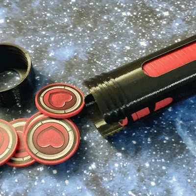 Ống đựng Poker Chip nắp vặn, chứa 45 chip