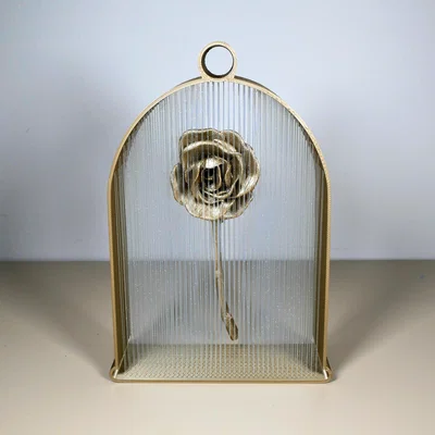 String Art Hoa Hồng Treo (Suspended Rose String Art)