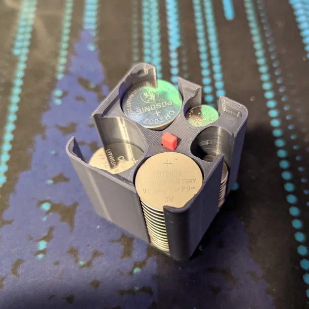 Khay Gridfinity lưu trữ pin nút (coin cell) 1x1 - Image 3