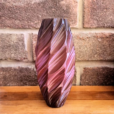Bình hoa nghệ thuật lá cuộn (Swirling Leaves Vase) - In 3D cực đẹp