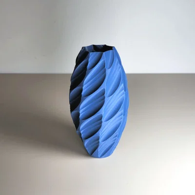 Bình hoa nghệ thuật lá cuộn (Swirling Leaves Vase) - In 3D cực đẹp