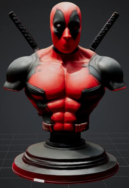 Mô hình tượng bán thân Deadpool Marvel 3D cực ngầu để in - Image 1