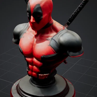 Mô hình tượng bán thân Deadpool Marvel 3D cực ngầu để in