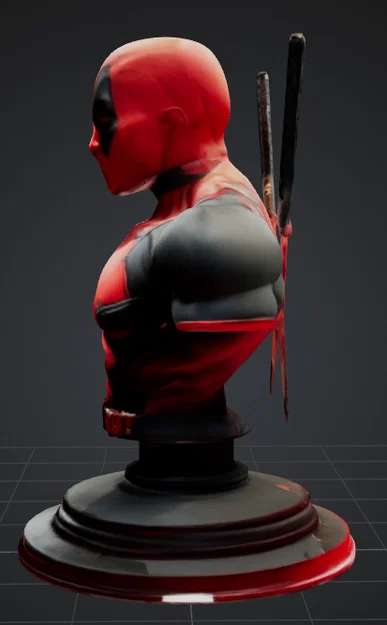 Mô hình tượng bán thân Deadpool Marvel 3D cực ngầu để in - Image 3