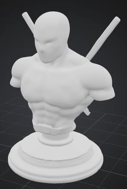 Mô hình tượng bán thân Deadpool Marvel 3D cực ngầu để in - Image 4