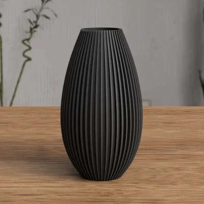 Bình hoa hiện đại gân sọc (Modern Vase ribbed)