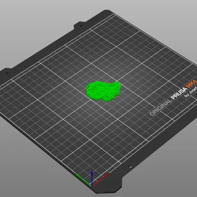 Móc khóa khủng long Triceratops dễ thương in 3D