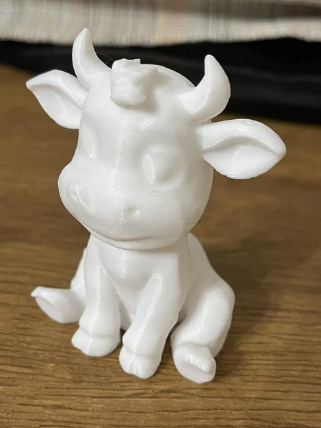 Mô hình chú bò ngồi (Sitting Cow) đáng yêu dành cho tô màu thủ công - Image 1