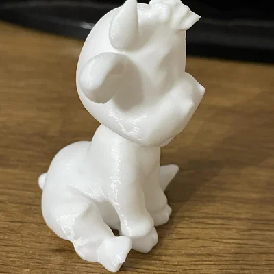 Mô hình chú bò ngồi (Sitting Cow) đáng yêu dành cho tô màu thủ công