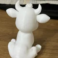 Mô hình chú bò ngồi (Sitting Cow) đáng yêu dành cho tô màu thủ công - Thumbnail 3