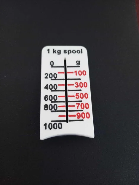 Thước đo trọng lượng nhựa in 3D cho cuộn 1kg AURAPOL - Image 1