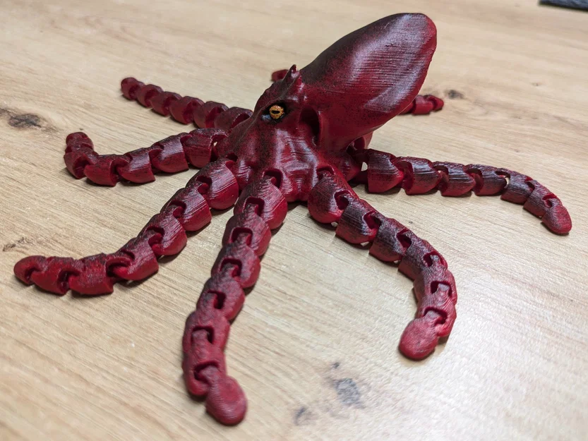 Bạch tuộc realistic tay dài gắn nam châm - Image 2