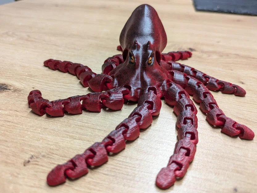 Bạch tuộc realistic tay dài gắn nam châm - Image 3