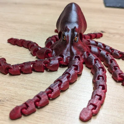 Bạch tuộc realistic tay dài gắn nam châm