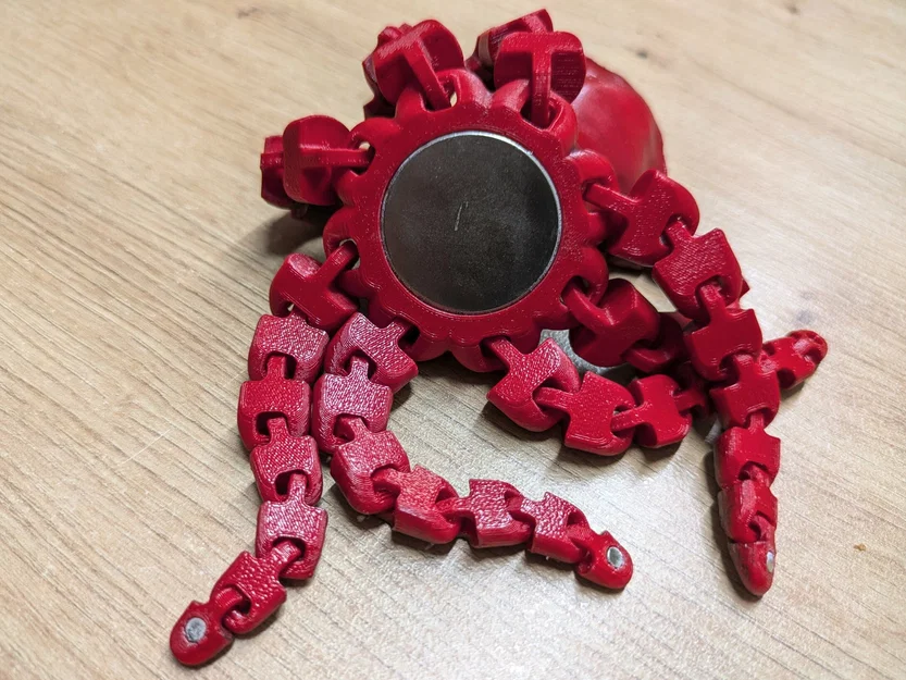 Bạch tuộc realistic tay dài gắn nam châm - Image 4