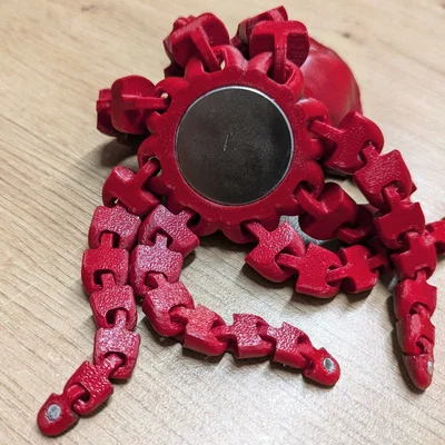 Bạch tuộc realistic tay dài gắn nam châm