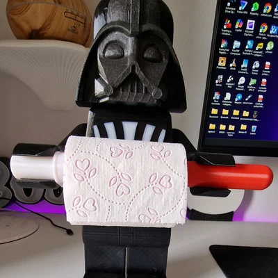Giá treo giấy vệ sinh Darth Vader kiểu Lego độc đáo