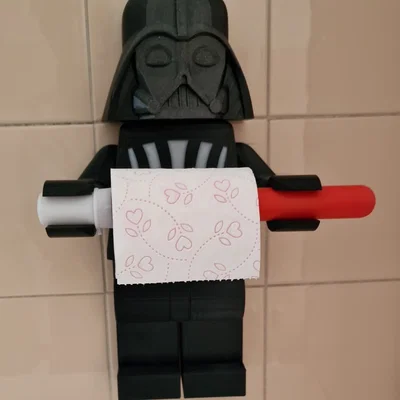 Giá treo giấy vệ sinh Darth Vader kiểu Lego độc đáo