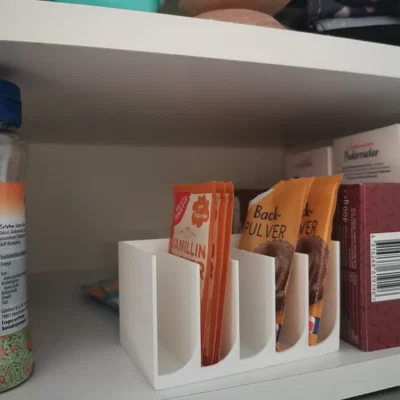 Khay Organizer Đựng Gói Gia Vị Nhà Bếp Có Cửa Mở Bên Hông