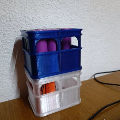 Hộp Đựng Pin 21700 Kiểu Két Bia Xếp Chồng Tiện Lợi