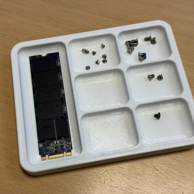 Khay đựng ốc vít và linh kiện điện tử in 3D đa năng