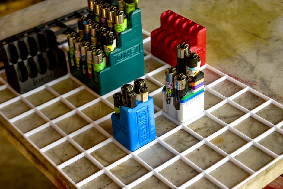 Khay đựng bật lửa Clipper 1x1 Slim Gridfinity - In 3D tiện lợi - Image 3